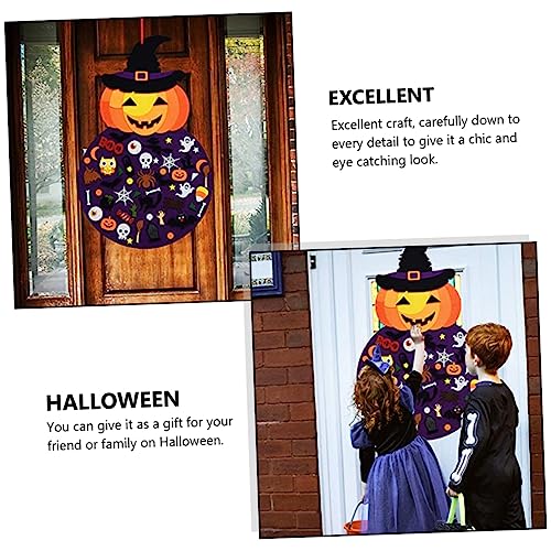 Halloween Fireplace Mantel Tapestry Pumpkin Spiderweb Decoration S50190