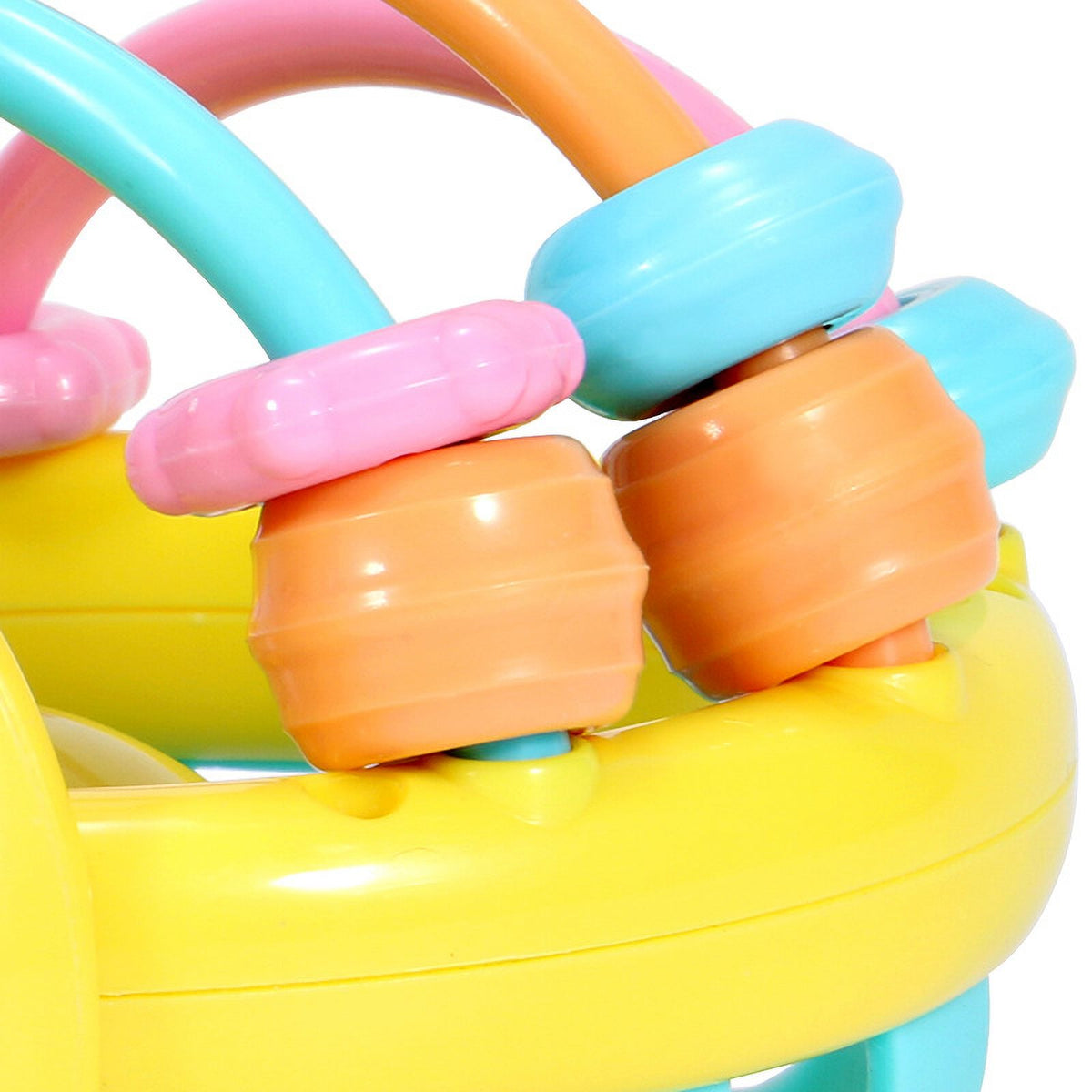Baby Rattles Cartoon Bee Hand Rattle Bell Ball Teether Early Educational Toys V20509