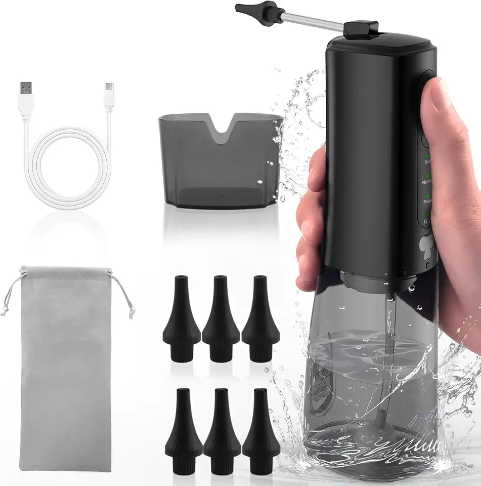 Water Powered Ear Cleaner, Ear Wax Removal Kit with Basin & 6 Replaceable Nozzles S920
