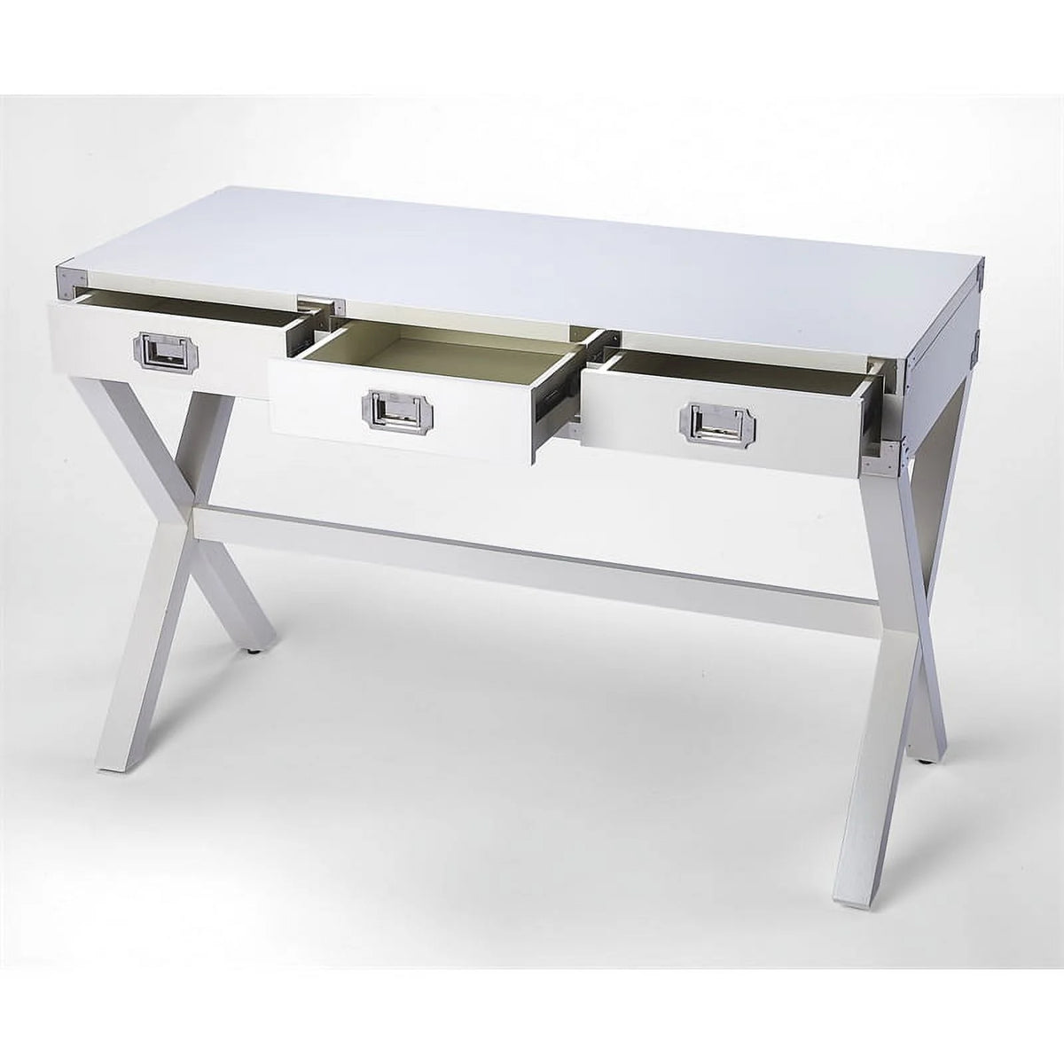 White Campaign Desk Y1129