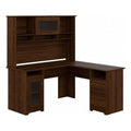 L Shaped Computer Desk with Hutch Z3446