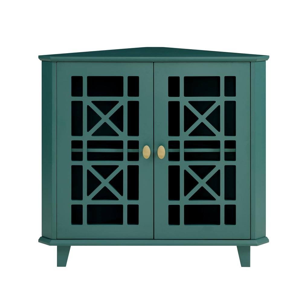 Black Corner Accent Cabinet Y508