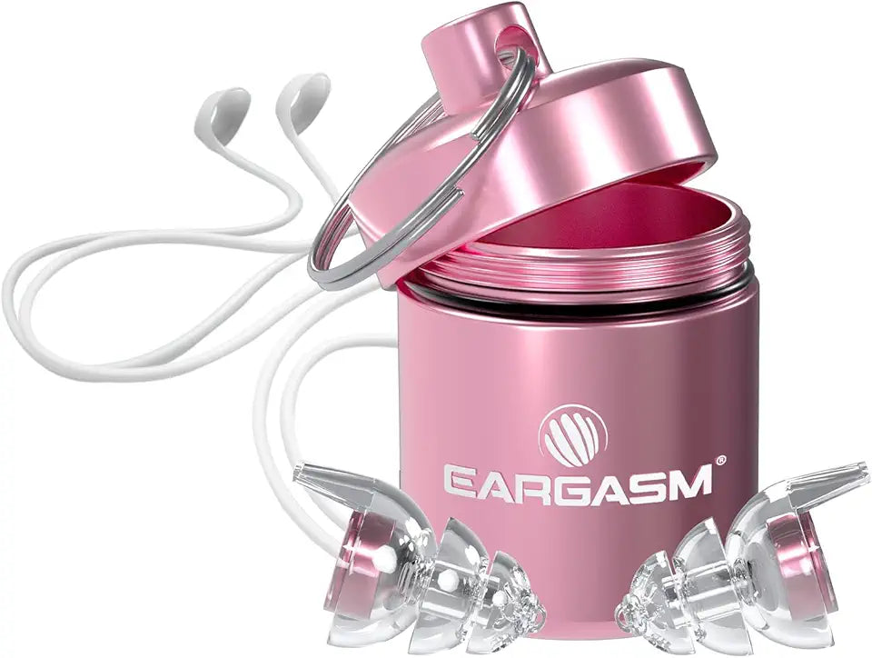 Smaller Ears Earplugs with Pink Filters & Silicone Connector Cord O96391