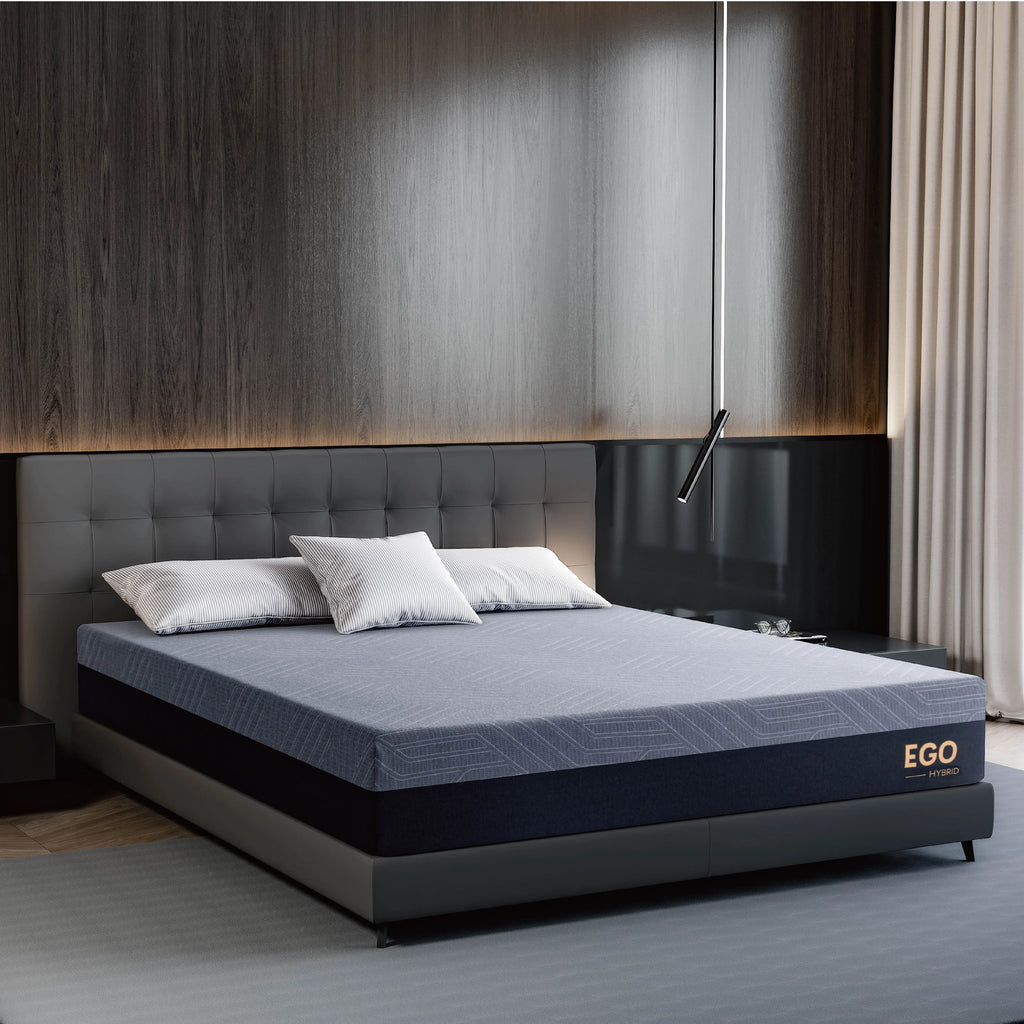 Black 10 inch Full Size Memory Foam Hybrid Mattress L302984