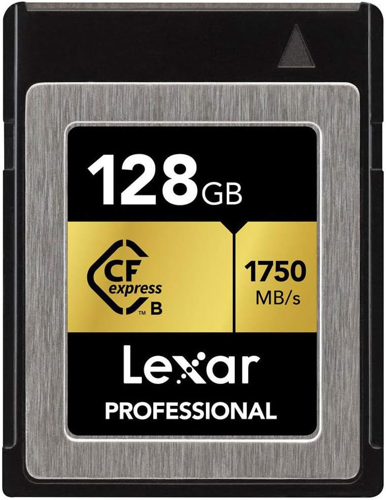 128GB CFexpress Type B Memory Card Bundle with USB 3.1 Reader and Microfiber Cleaning Cloth G263994