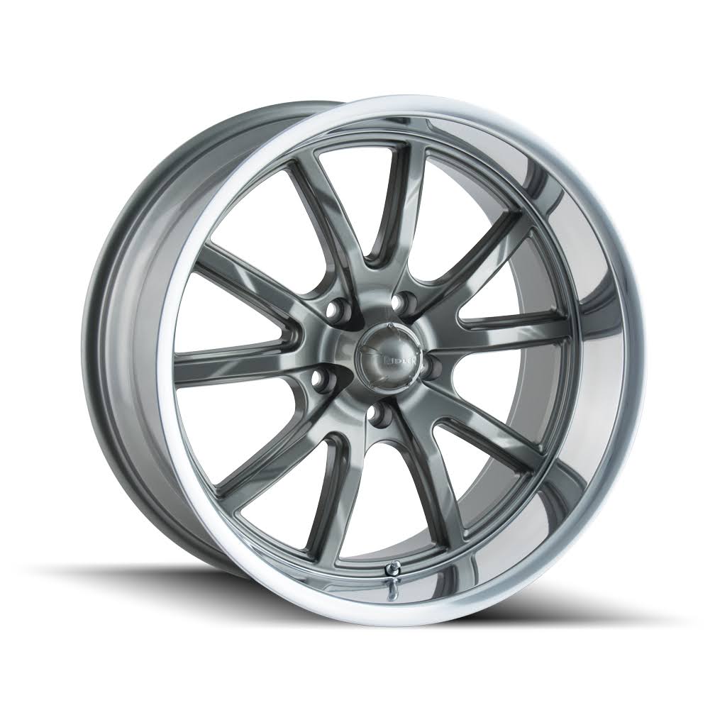Grey/Polished Lip 15x8 Wheel H2264