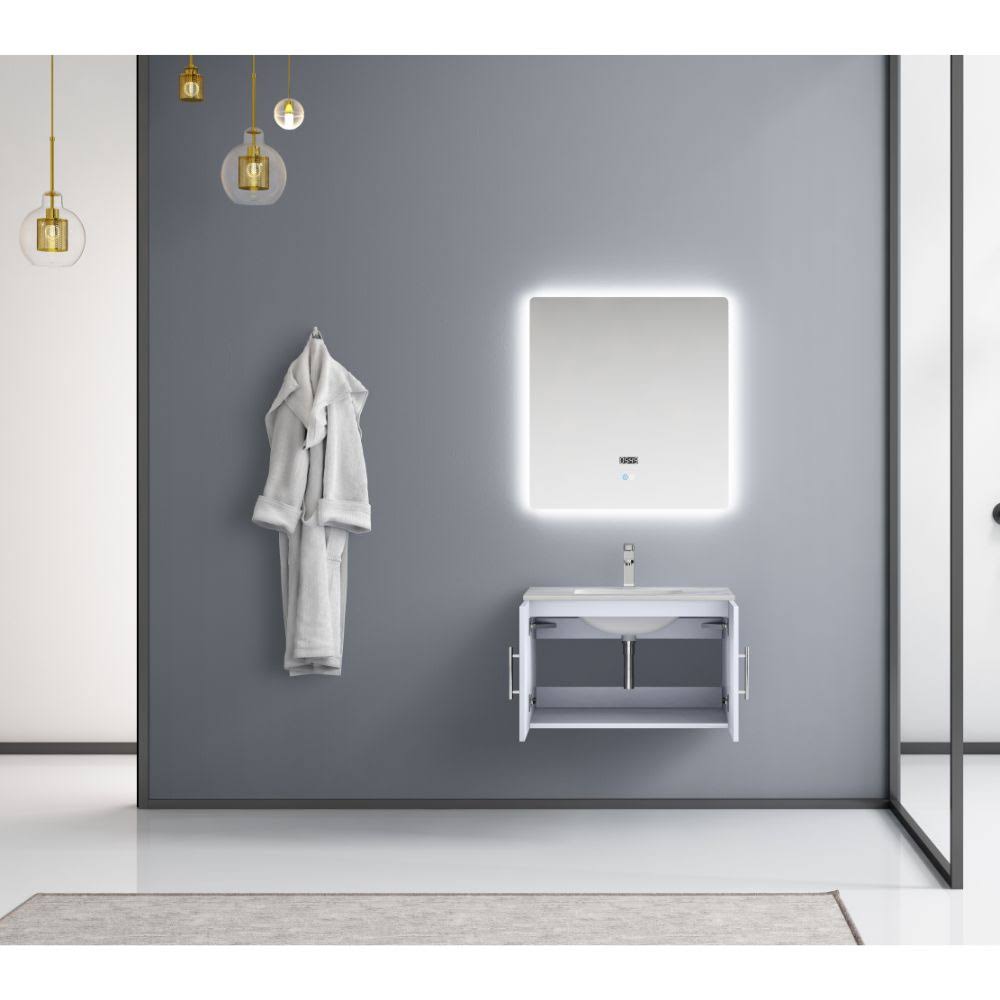 Glossy White Vanity Cabinet Z7723