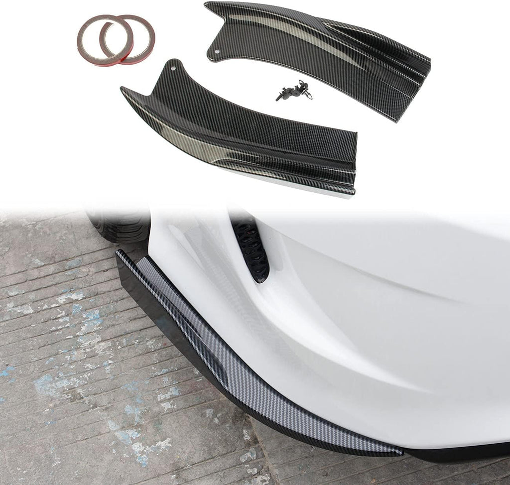 Matt Black Rear Bumper Lip Splitter Protector Pack of 2 V805955