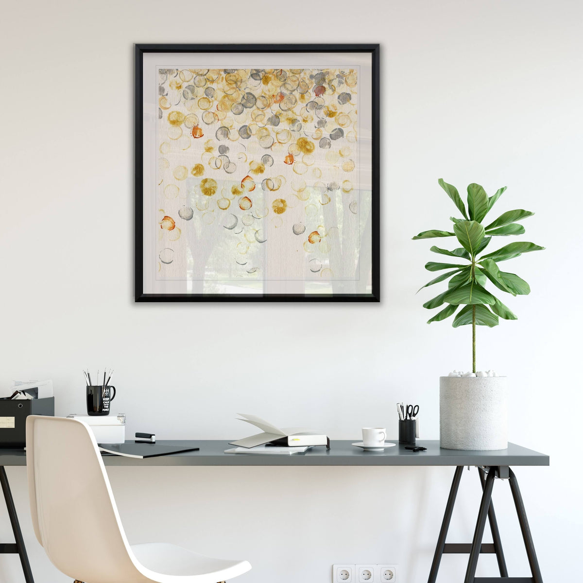 Framed Giclee Print 32x32 O283
