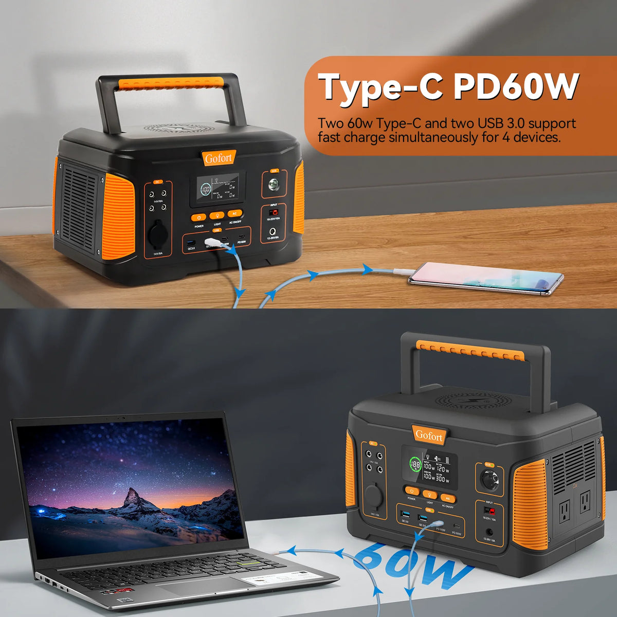 Portable Power Station 932Wh/1000W S320