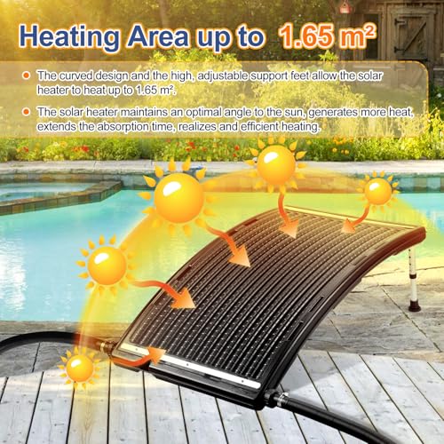 Solar Pool Heater with Adjustable Support Feet E821