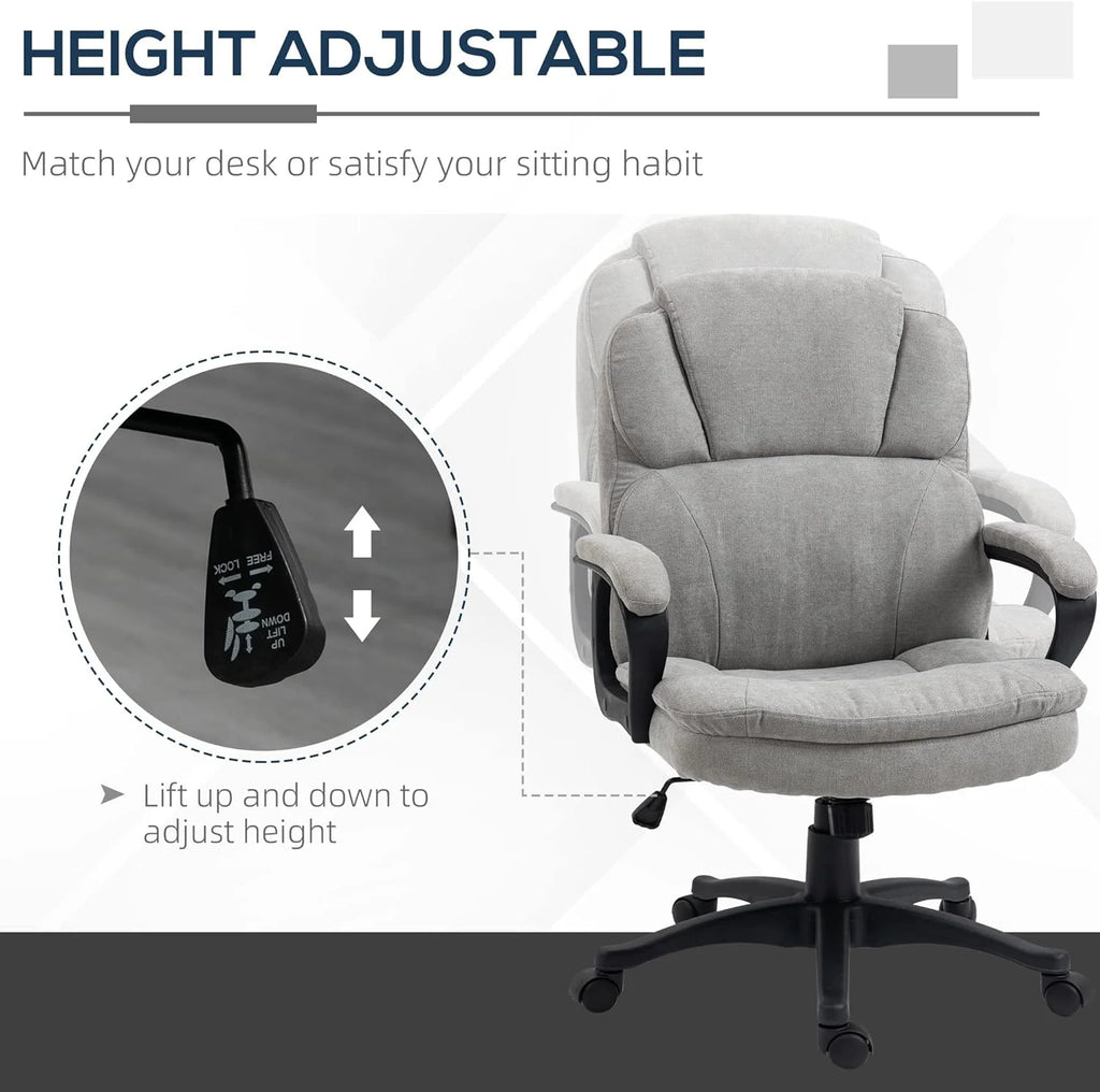 Gray Massage Office Chair with USB Power T944863