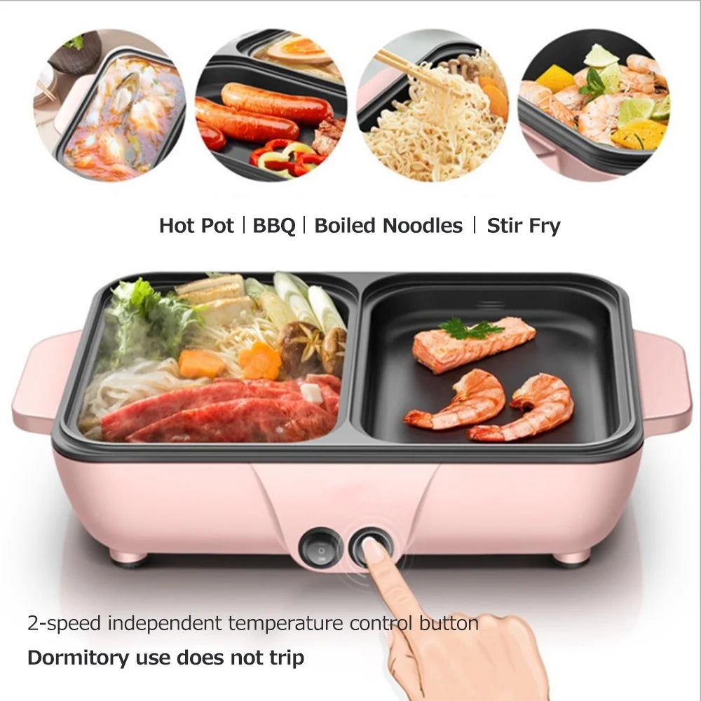 Electric Grill Pan 2L 1200W Barbecue Machine A544734