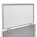 White 12" x 48" Polycarbonate Desk Privacy Panel Z165
