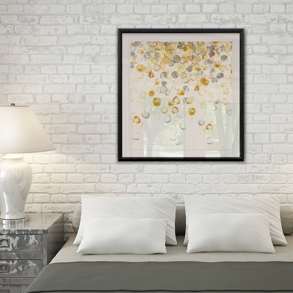Framed Giclee Print 32x32 O283