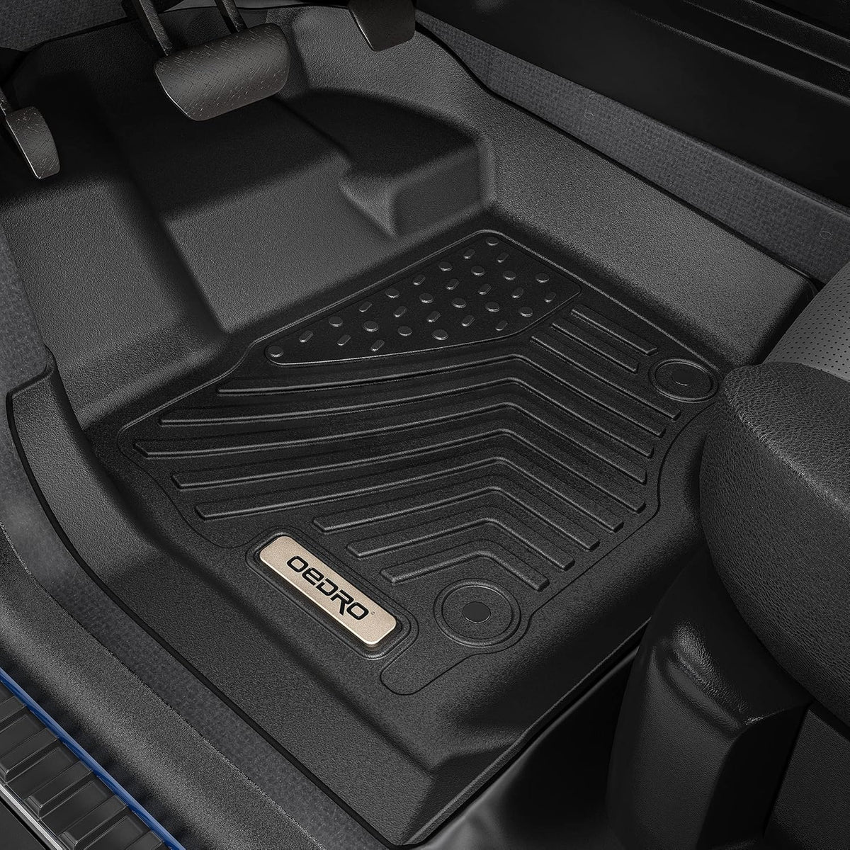 Black 3 Row Floor Mat Liner Set F51436
