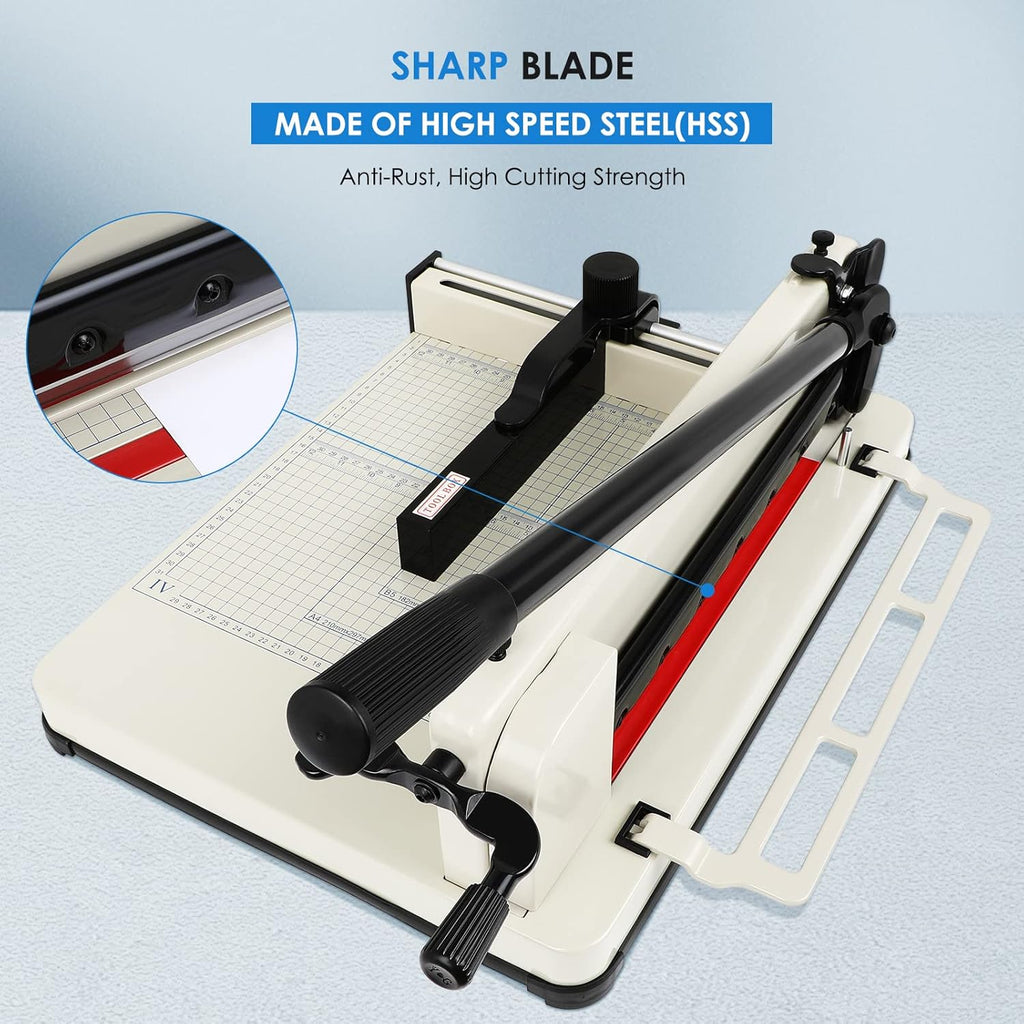 Heavy Duty 12 Guillotine Paper Cutter 500 Sheets Capacity Paper Trimmer U2347