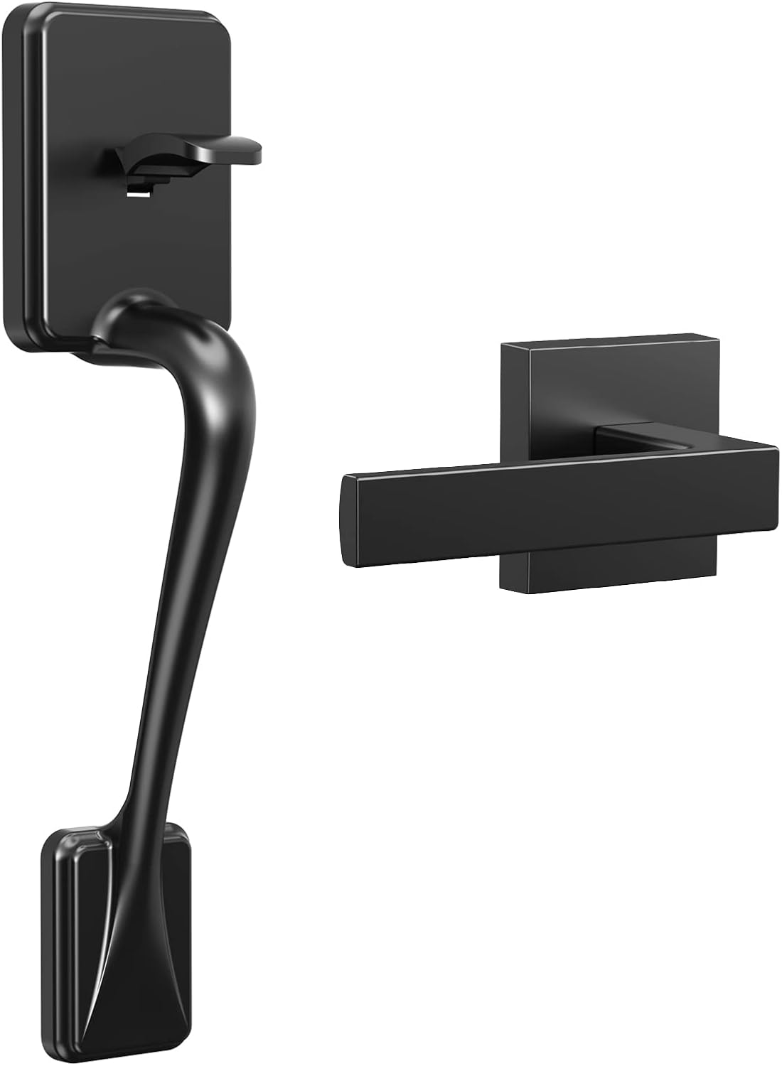 Entry Door Handleset with Door Lever, Satin Nickel Finish V66071