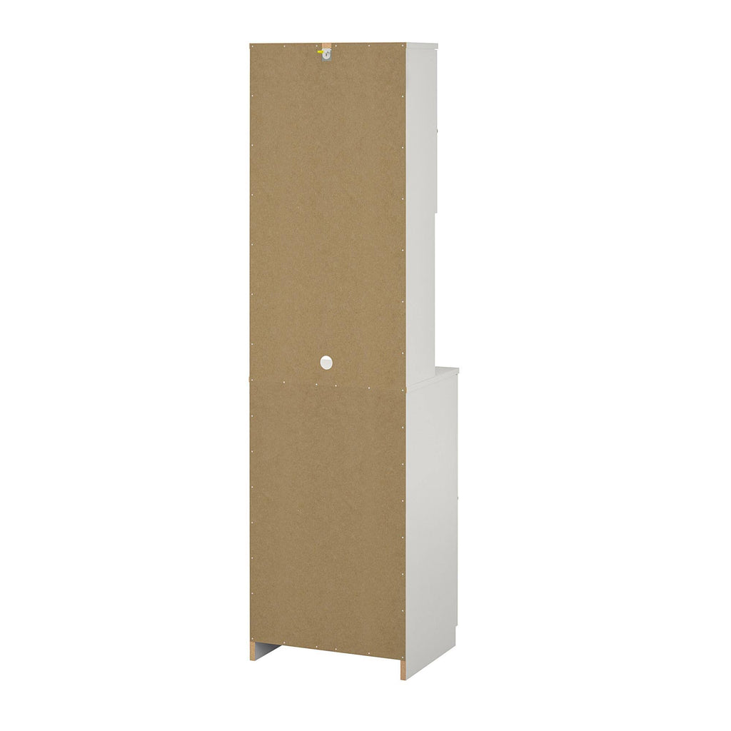White Tall Bar Cabinet H7922