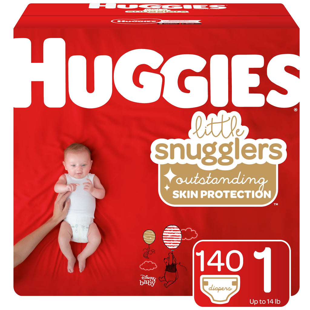 Size 1 Baby Diapers, 140 Ct O686