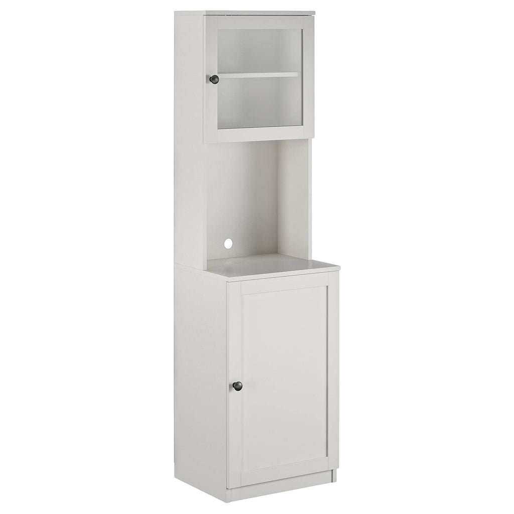 White Tall Bar Cabinet H7922