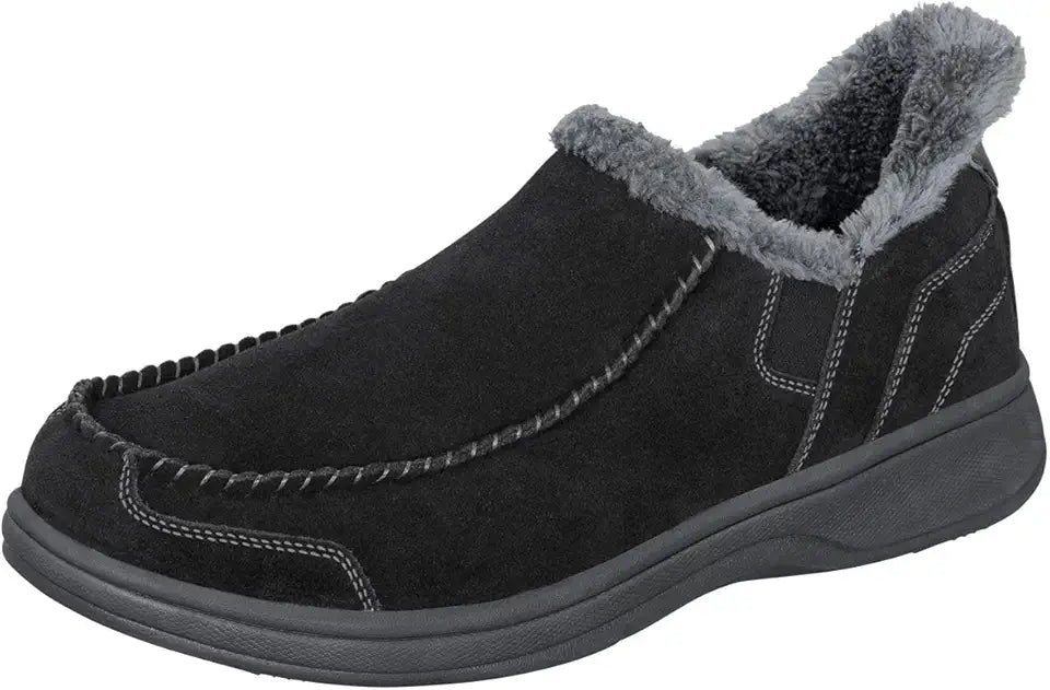 Men's Orthopedic Leather Hands-Free Slipper Z42903
