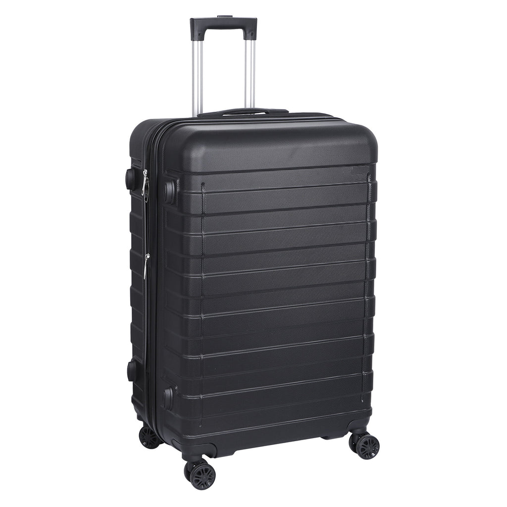 3pcs Black Spinner Luggage Suitcase Set N15306