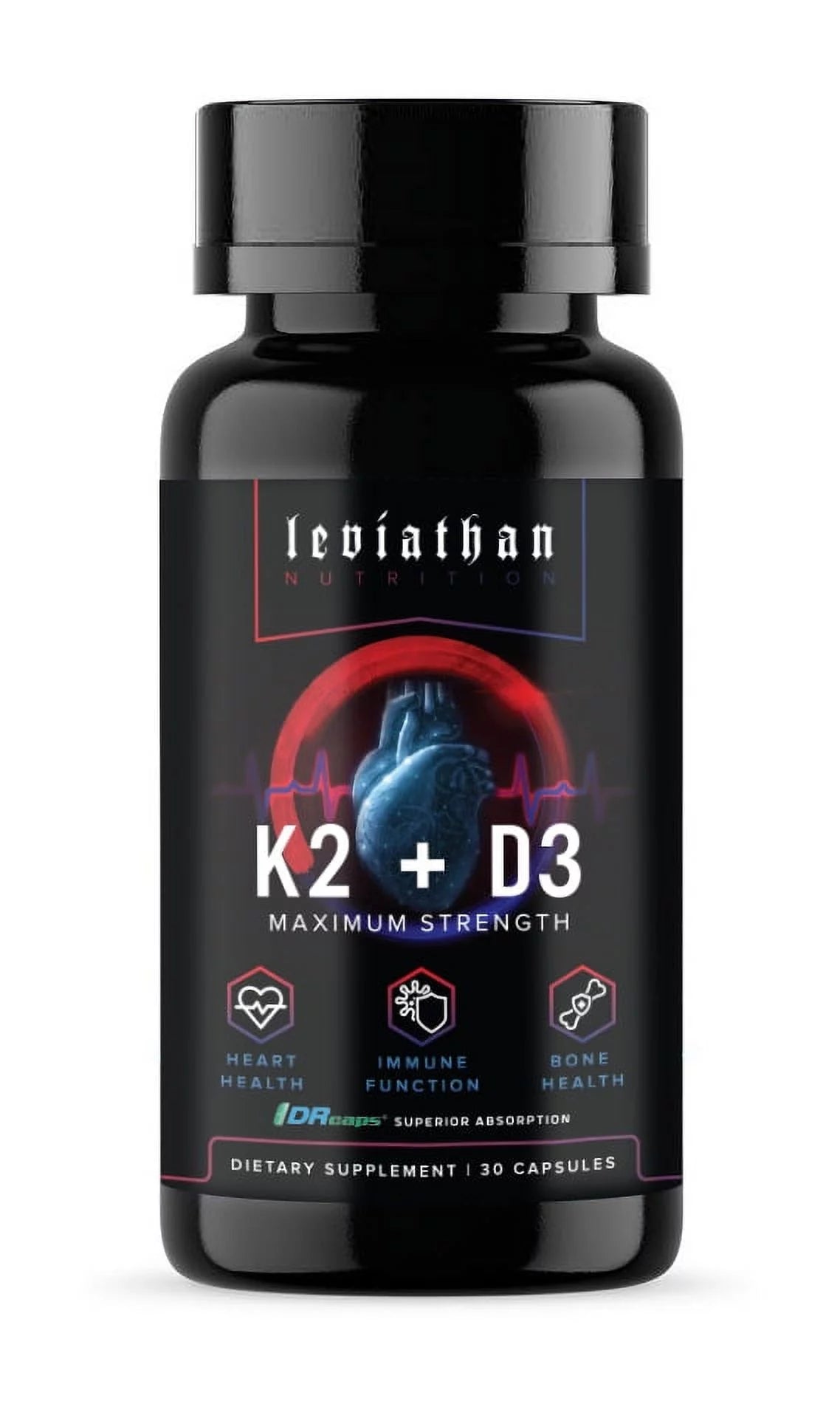 Vitamin K2 MK7 360mcg Vitamin D3 5000 IU Vegan Supplement U38376