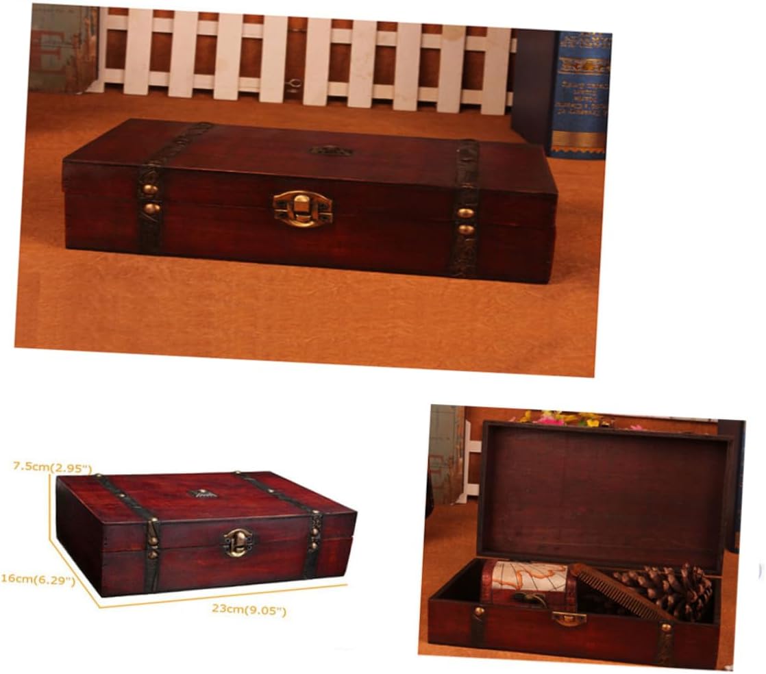 2pcs Wooden Storage Chest Box A2604