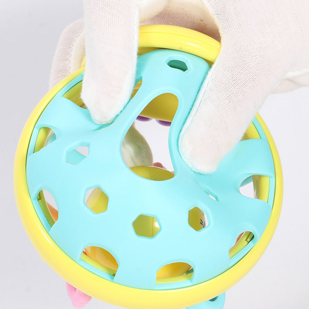 Baby Rattles Cartoon Bee Hand Rattle Bell Ball Teether Early Educational Toys V20509