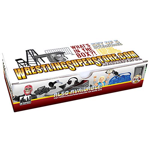 Set of 5 Wrestling Action Figures O958236