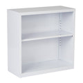 White Metal Bookcase C71916