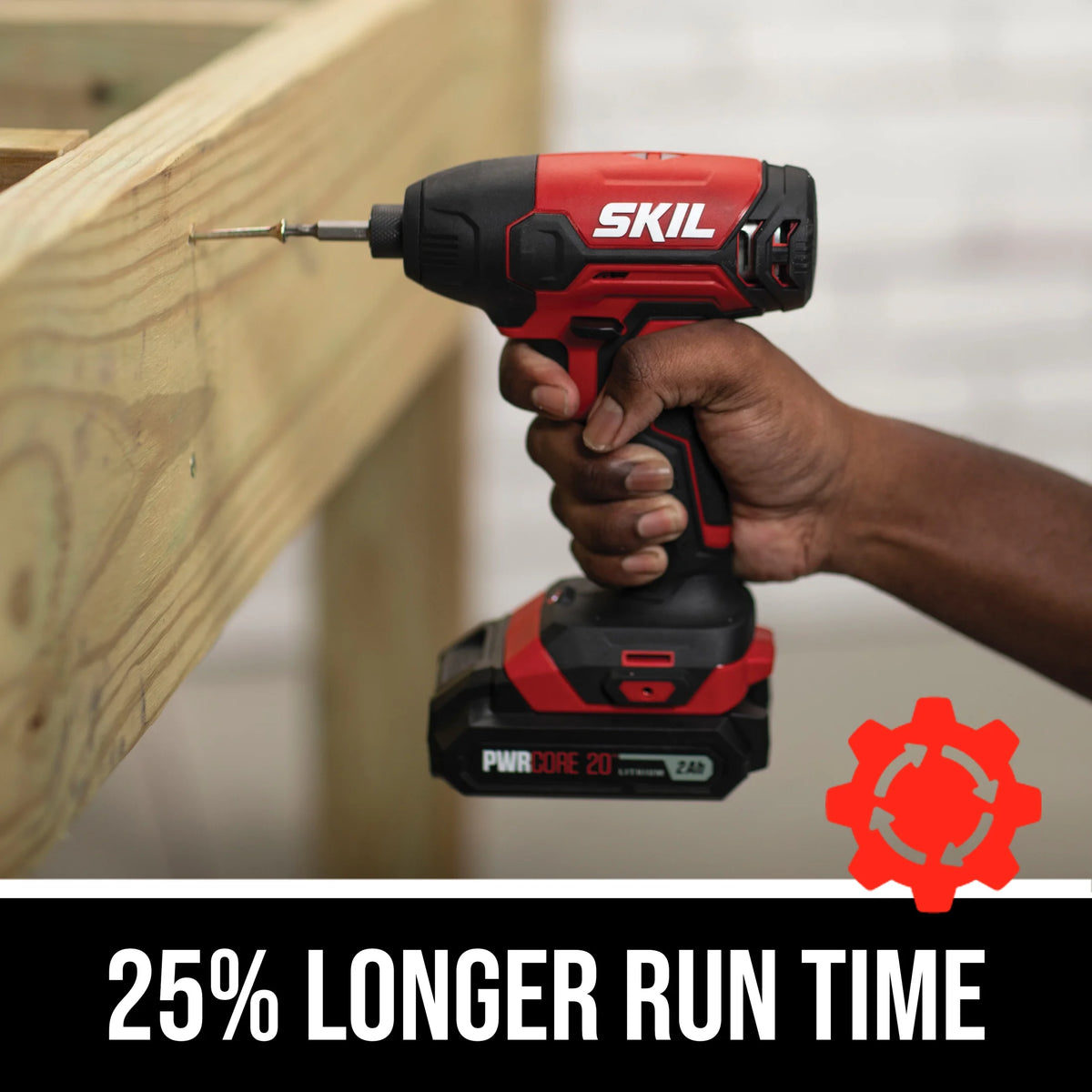 20V Cordless 1/4'' Hex Impact Driver Kit with 2.0Ah Battery & Charger P758