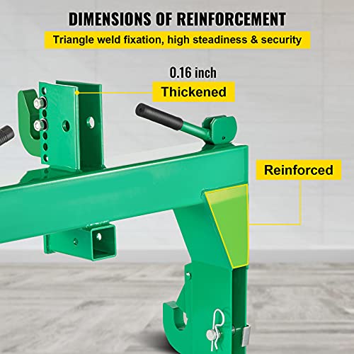 3-Point Quick Hitch, 3000 LBS Lifting Capacity, 28.31" Between Lower Arms, Green N25519
