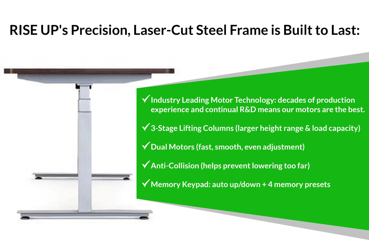 White Natural Bamboo Adjustable Computer Desk W68284
