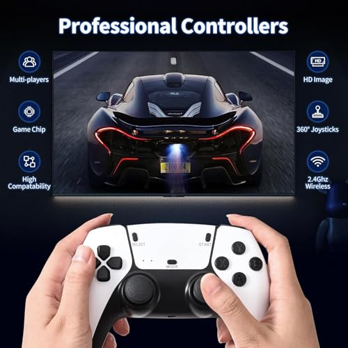 Retro Gaming Console with 20000+ Classic Games, 4K HDMI Output, Dual 2.4G Controllers, 64GB Storage M445204