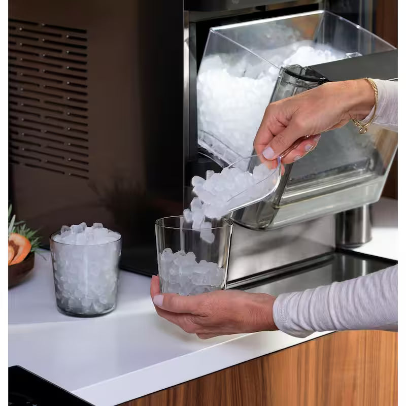 24 lb Portable Nugget Ice Maker in Black Stainless Q6217