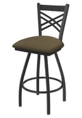 Pewter Swivel Stool with Summer Seat K335