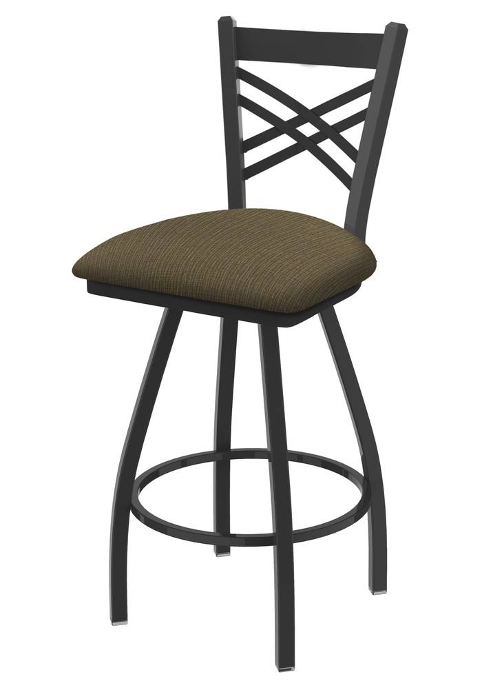 Pewter Swivel Stool with Summer Seat K335
