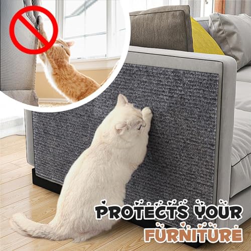 White Self-Adhesive Cat Scratching Mat, 23.62 * 39.37 in P488