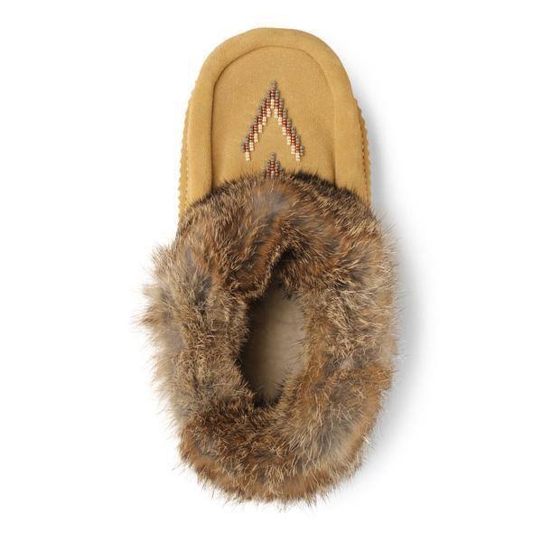 Genuine Rabbit Fur Lined Moccasin G32533