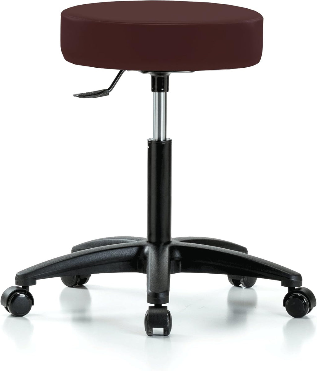 Rolling Swivel Stool with Foot Ring, Counter Height, Cinder Fabric Y6930