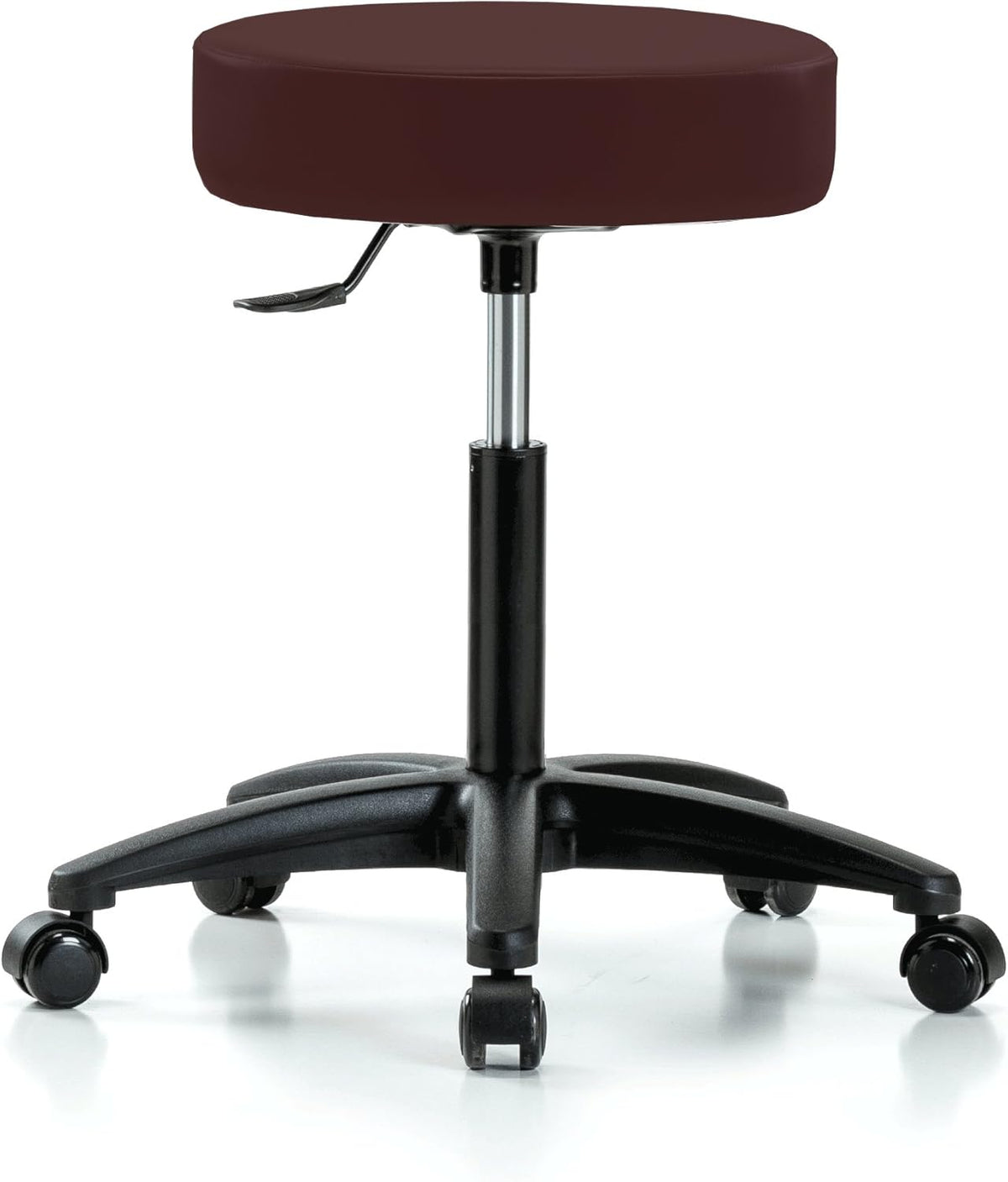 Rolling Swivel Stool with Foot Ring, Counter Height, Cinder Fabric Y6930