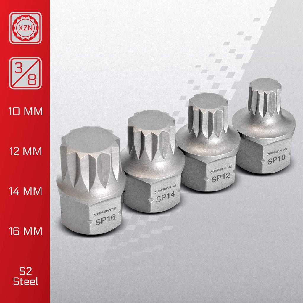 8 Piece 4mm to 16mm S2 Steel Socket Bit Set L890