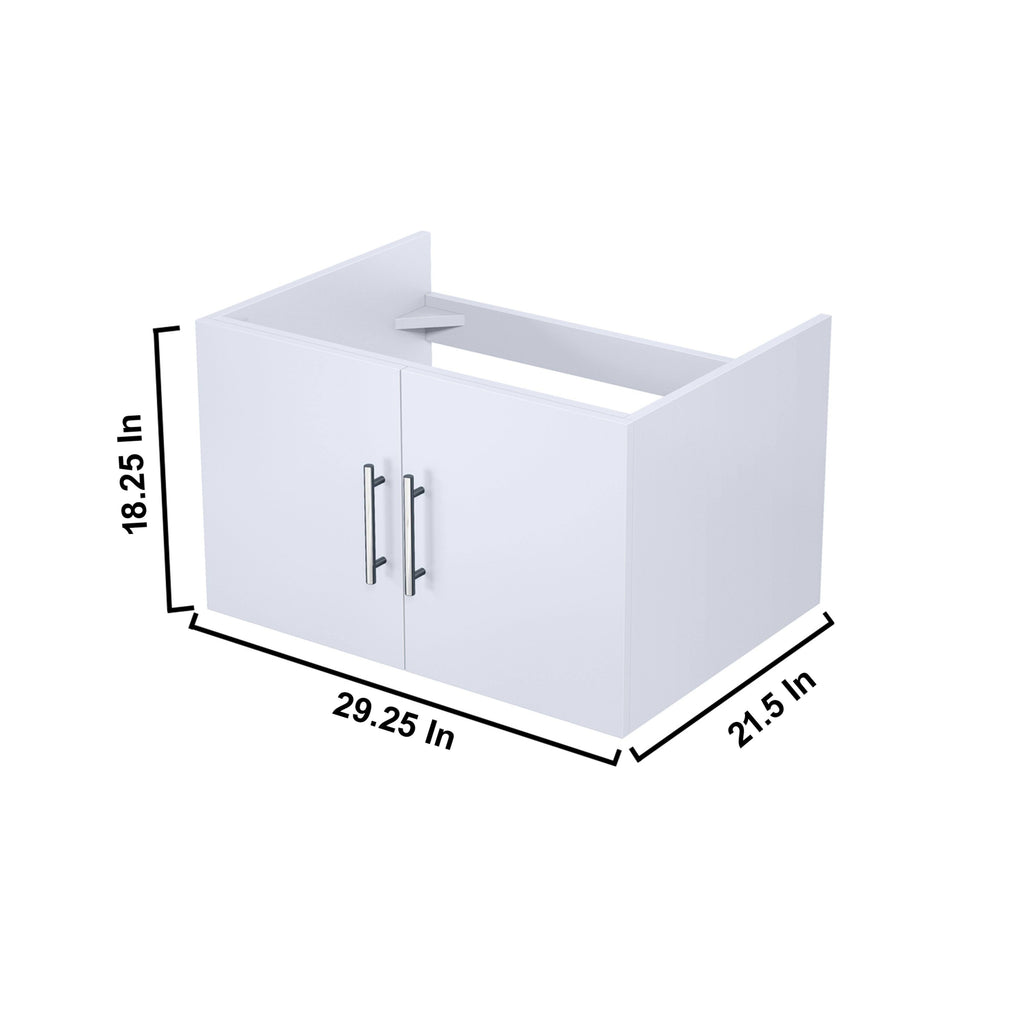 Glossy White Vanity Cabinet Z7723