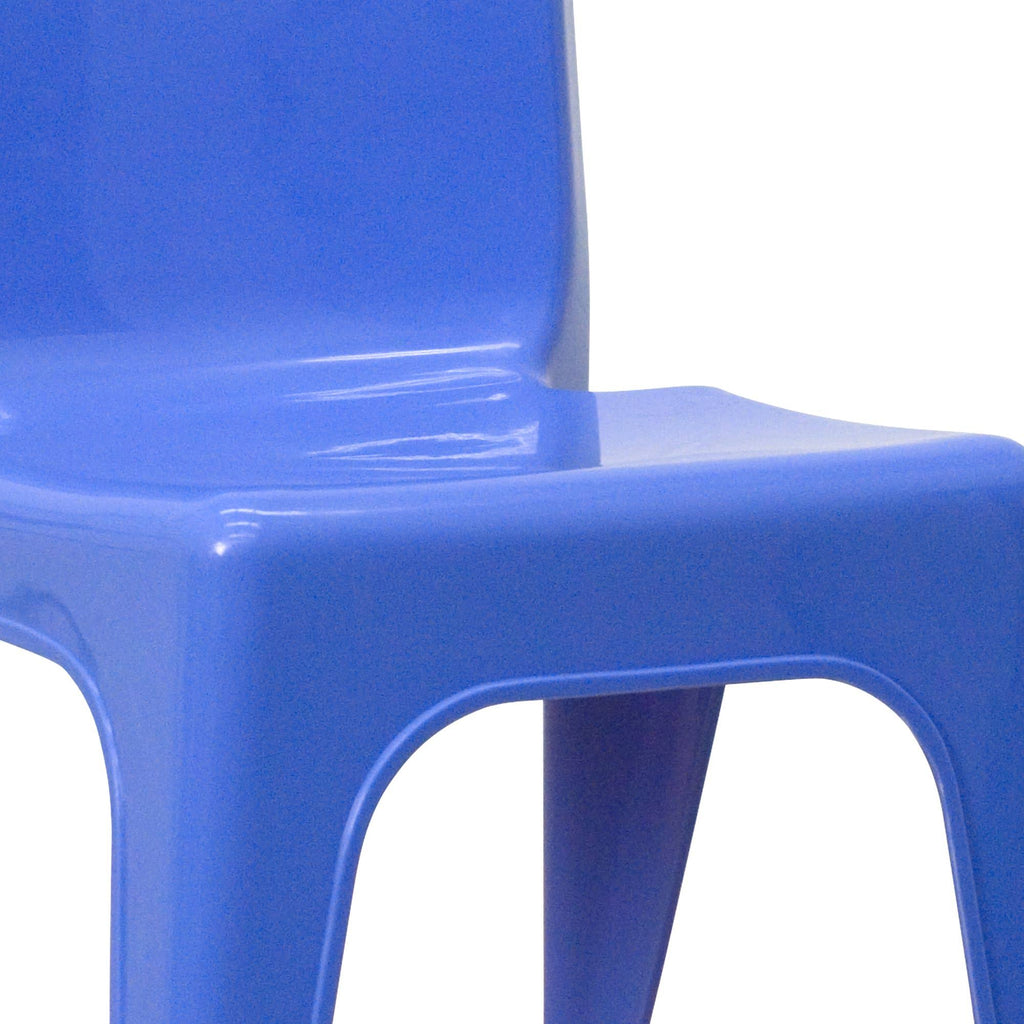 Blue Plastic Stackable School Chair 4 Pack I9295