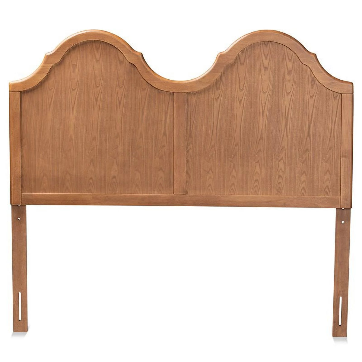 Ash Walnut Finished Wood King Size Arched Headboard B62637