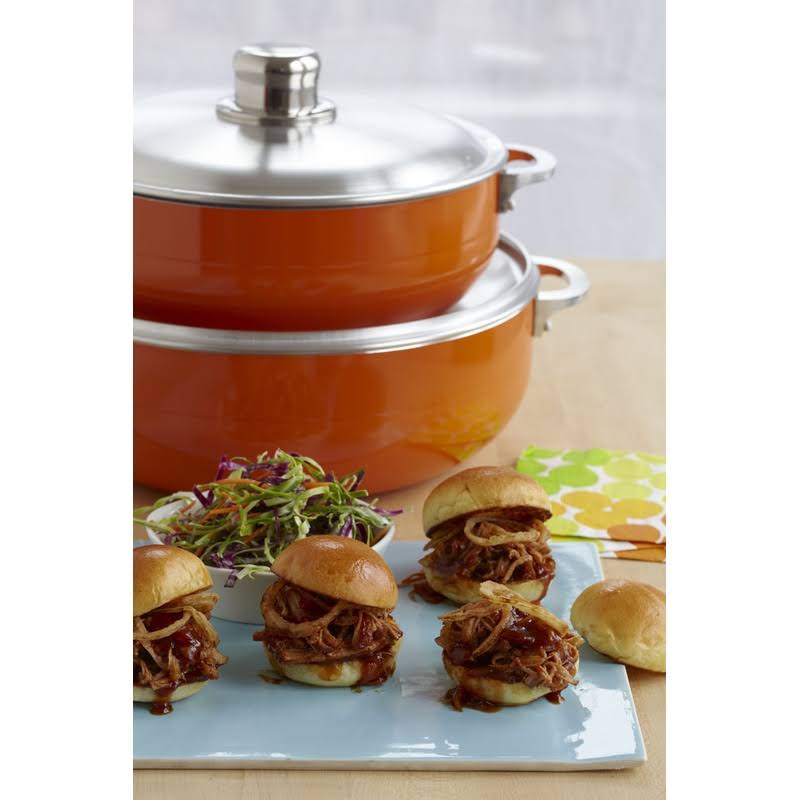 2-Piece Ceramic Nonstick Caldero Set Orange F57856