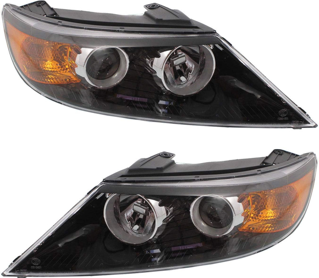 Headlight Assembly Set of 2 Halogen O187