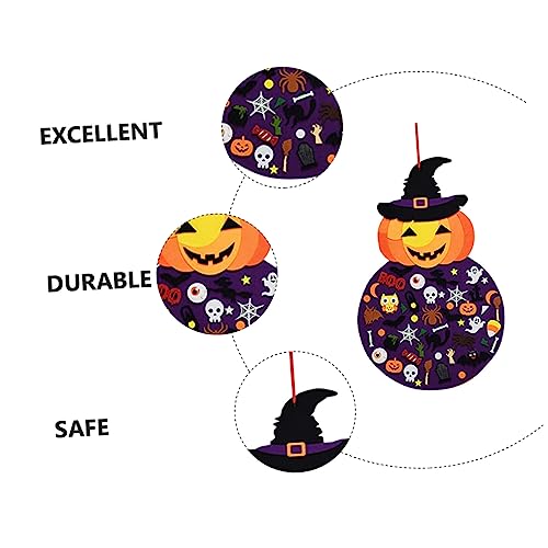 Halloween Fireplace Mantel Tapestry Pumpkin Spiderweb Decoration S50190